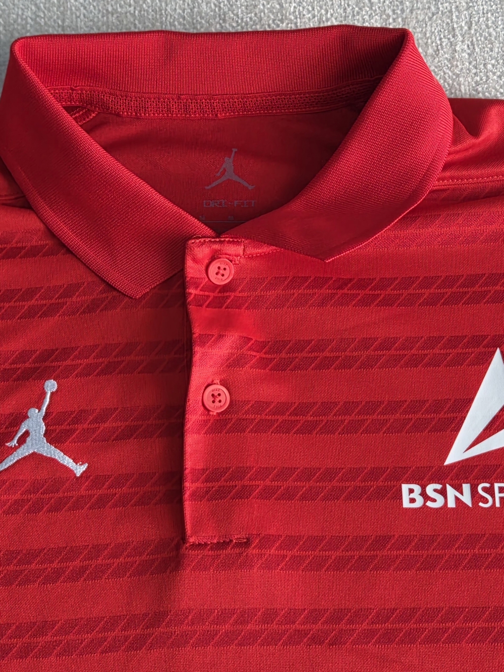 Nike Jordan Dri-FIT Polo Shirt Men's Medium Red BSN Sports NWT Performance